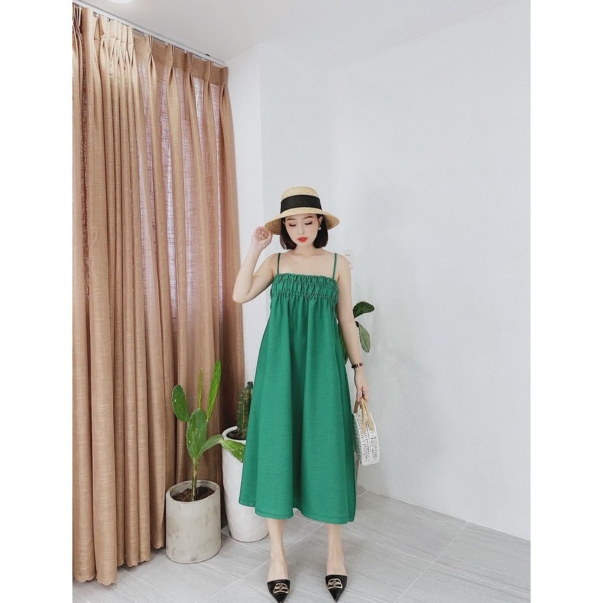 Đầm suông form babydoll 2 dây đi chơi | dạo phố | đi biển | du lịch cực dễ thương
