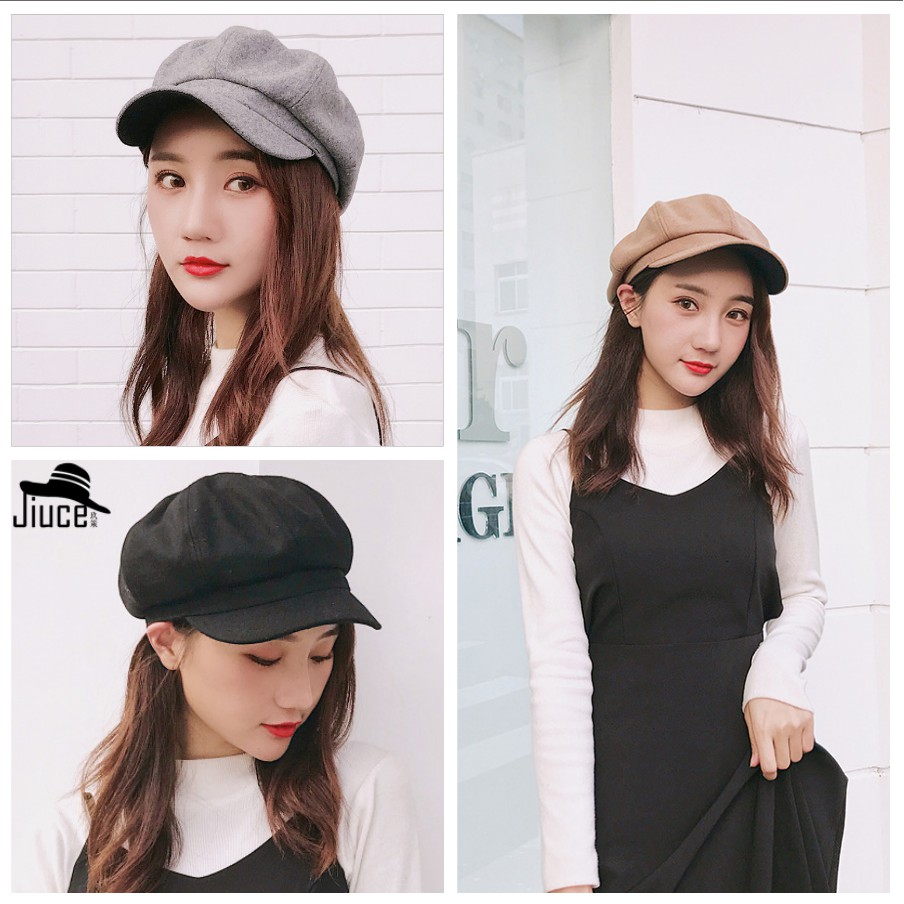 Mũ Baret Nồi Nữ Kiểu Dáng Hàn Quốc - Mũ nồi baret lưỡi chai