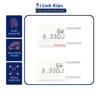Điện trở sứ 5w 0.33r 5% koa bpr56 chân đứng
