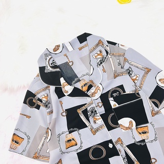 Pijama quần lửng lụa mango mềm mịn Có Size Lớn 75kg mặc đôi mẹ con