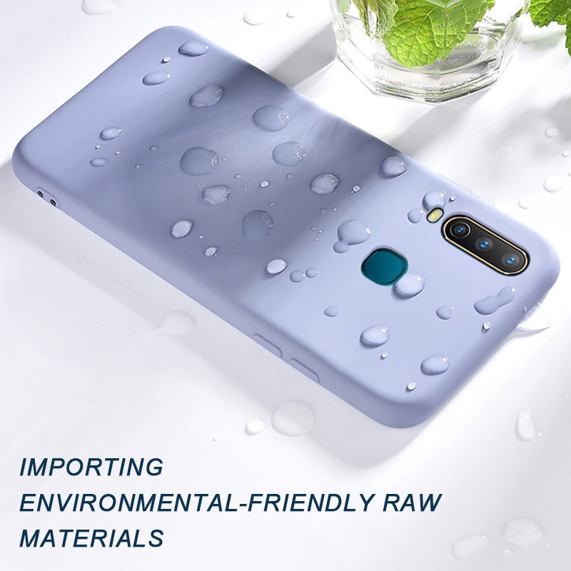 Ốp điện thoại bằng TPU màu trơn nhám thời trang dành cho VIVO Y15 / Y17 / Y12 / Y11 / U10 | BigBuy360 - bigbuy360.vn