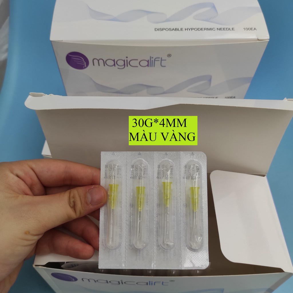 Đầu Kim Tiêm Meso 34G-4mm , 32G-4mm, 30G-4mm , Đầu kim 30G-13mm, Cao Cấp Magicalift | Kim Tiêm Nano Tiêm Dưỡng Chất 34G