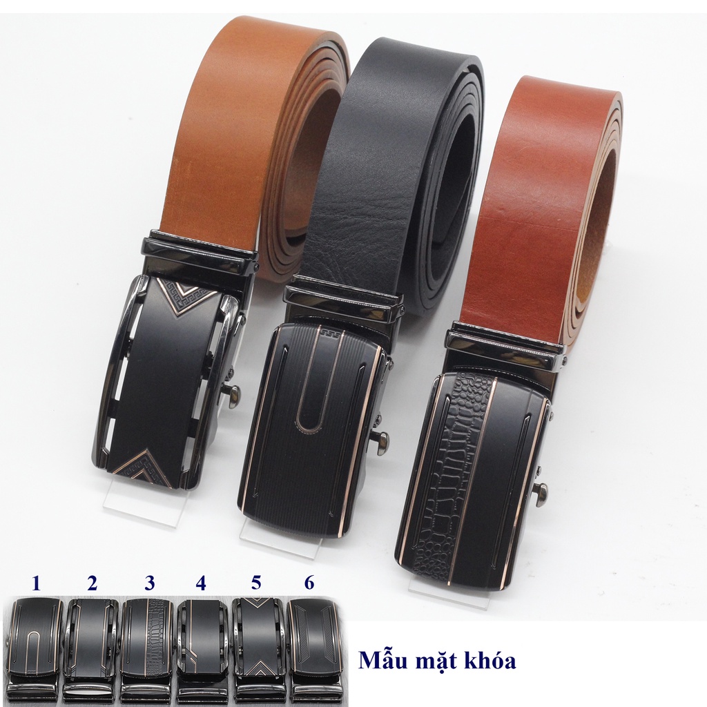 Thắt Lưng Dây Nịt Nam Da Bò Vachetta Nhập Khẩu Cao Cấp Nguyên Tấm Siêu Bền Kèm Khóa Tì Xịn Xò Bản 3.4cm , BH 12 Tháng