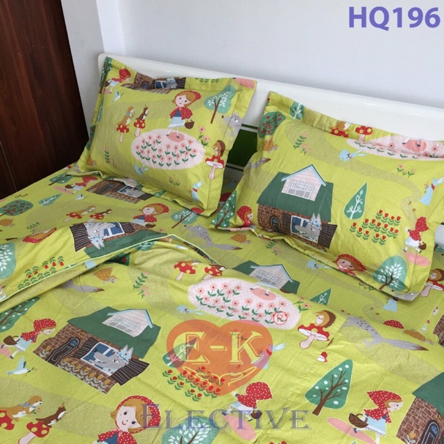 bộ ga chun silk hàn quốc