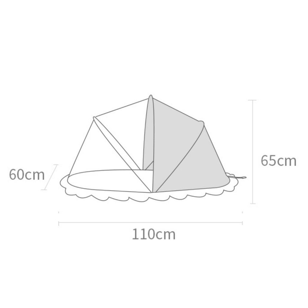Màn chụp chống muỗi cho bé 60*65*110 cm