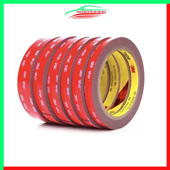 Băng dính 2 mặt chịu lực, nhiêt độ cao dài 3 mét dày 1mm