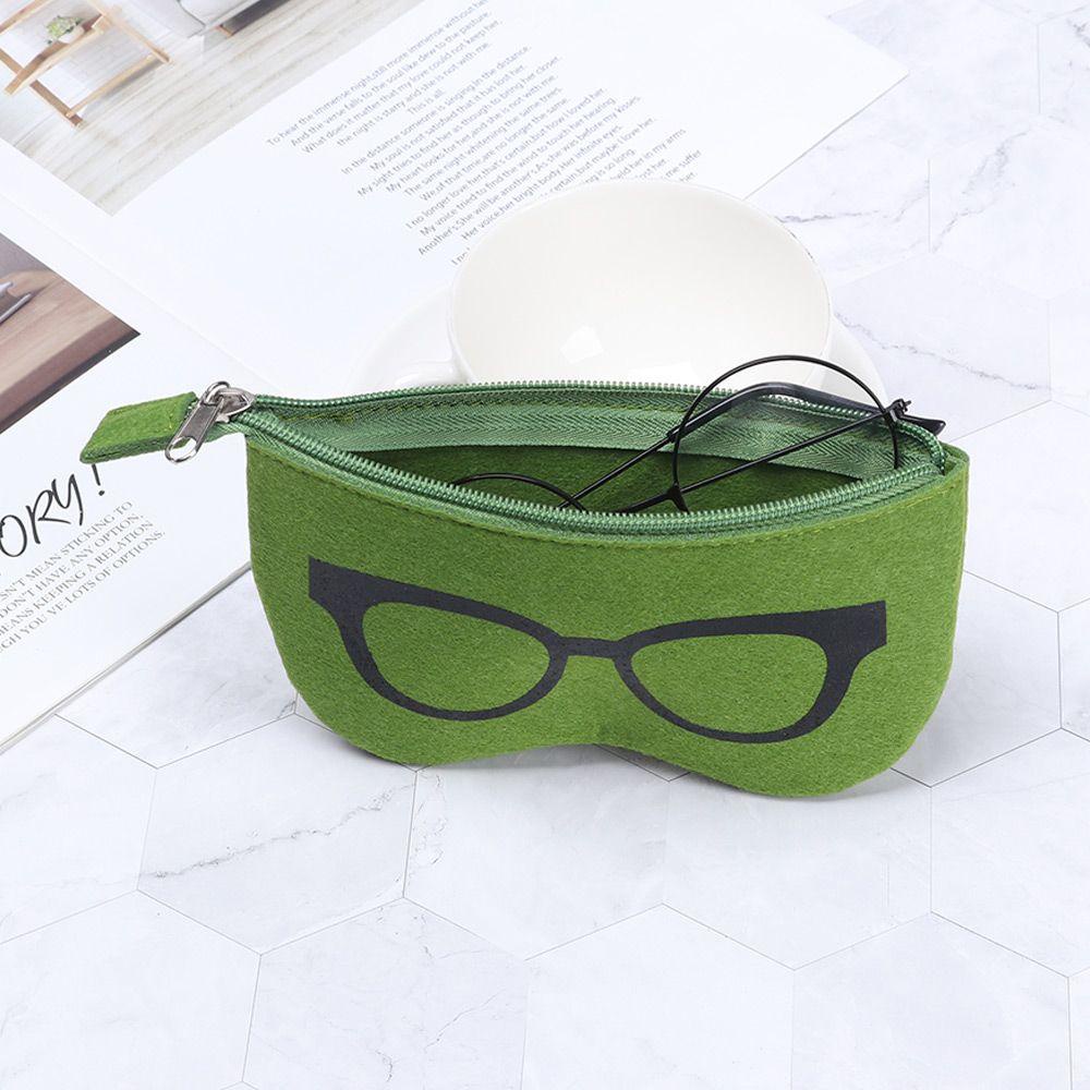 ORIENTLII Hộp Đựng Mắt Kính Có Dây Kéo Màu Sắc Ngọt Ngào