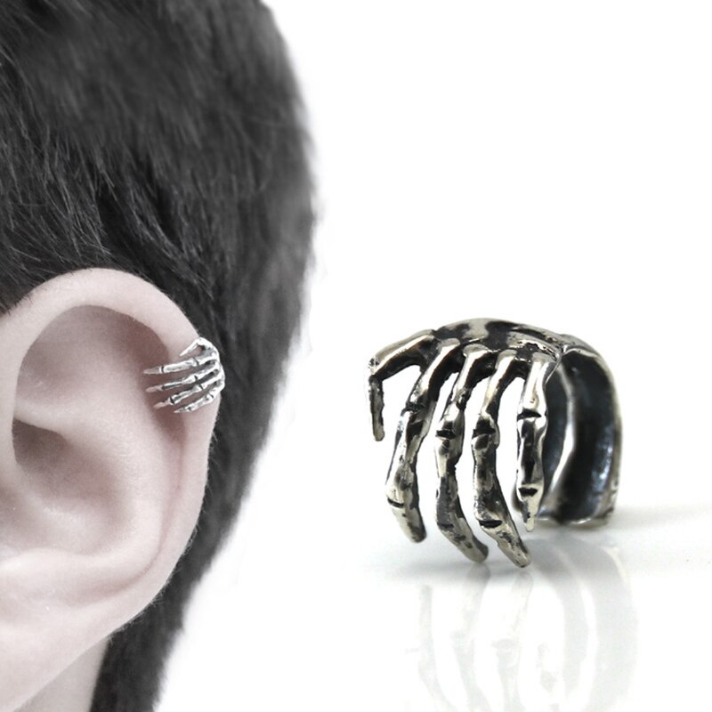 Set 1 / 5 Khuyên Kẹp Sụn Tai Hình Ốc Sên / Chú Ếch Không Xỏ Lỗ Phong Cách Punk Thời Trang Cho Nữ