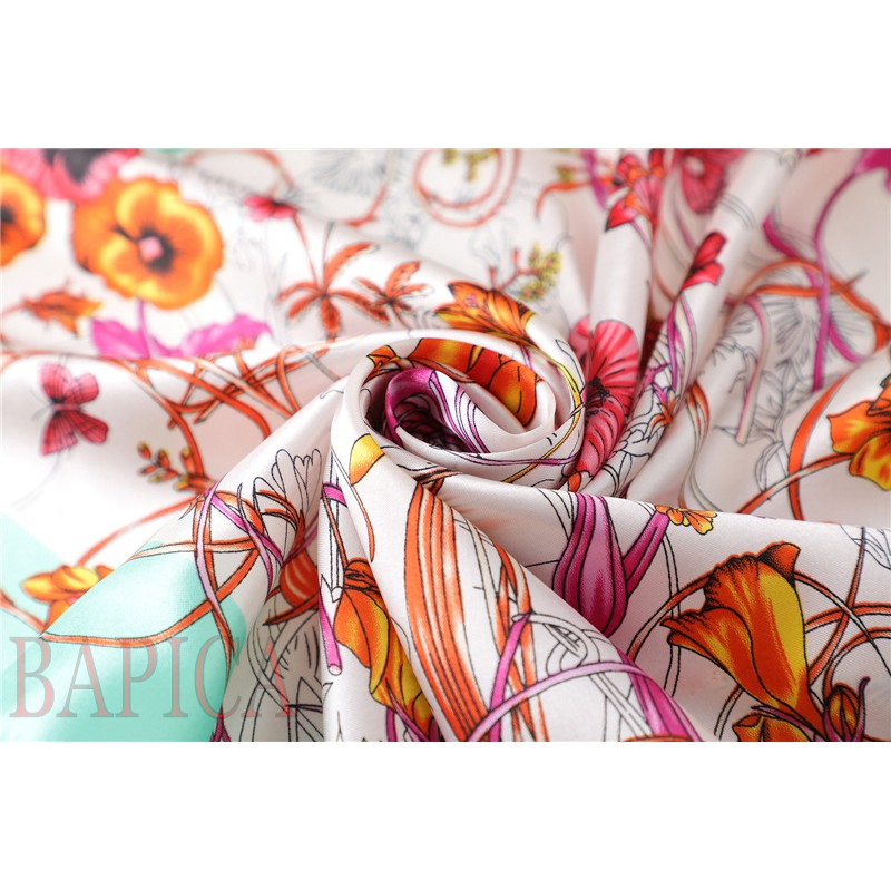 Khăn bandana quàng cổ turban lụa vuông ,khăn bandana đội đầu thời trang A12