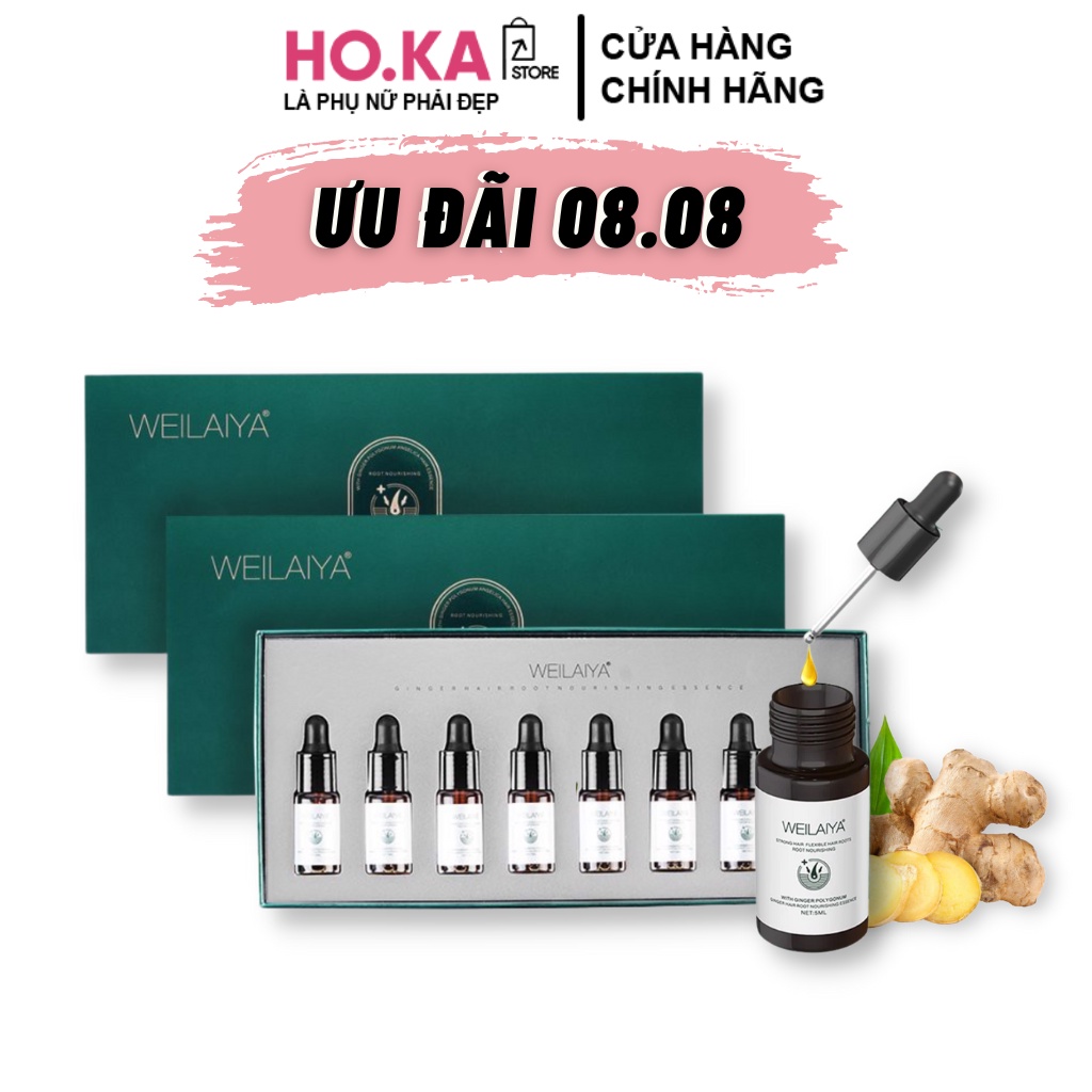 Serum Kích Thích Mọc Tóc Weilaiya Hoka Store Huyết Thanh Mọc Tóc Weilaiya Chính Hãng Làm Dày Tóc 5ml X 8 Lọ