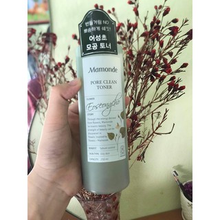 Toner Diếp Cá Mamonde Kiểm Soát Nhờn Cho Da Dầu 250ml Pore Clean Toner