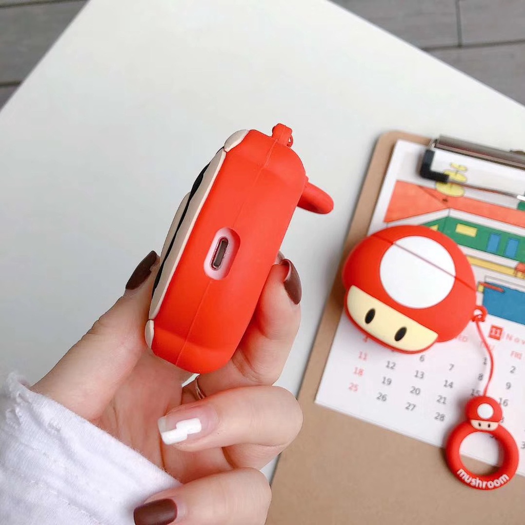 Case AirPods Vỏ Bọc Tai Nghe AirPods 1/2Pro Nấm Mario - Minh An Saigon
