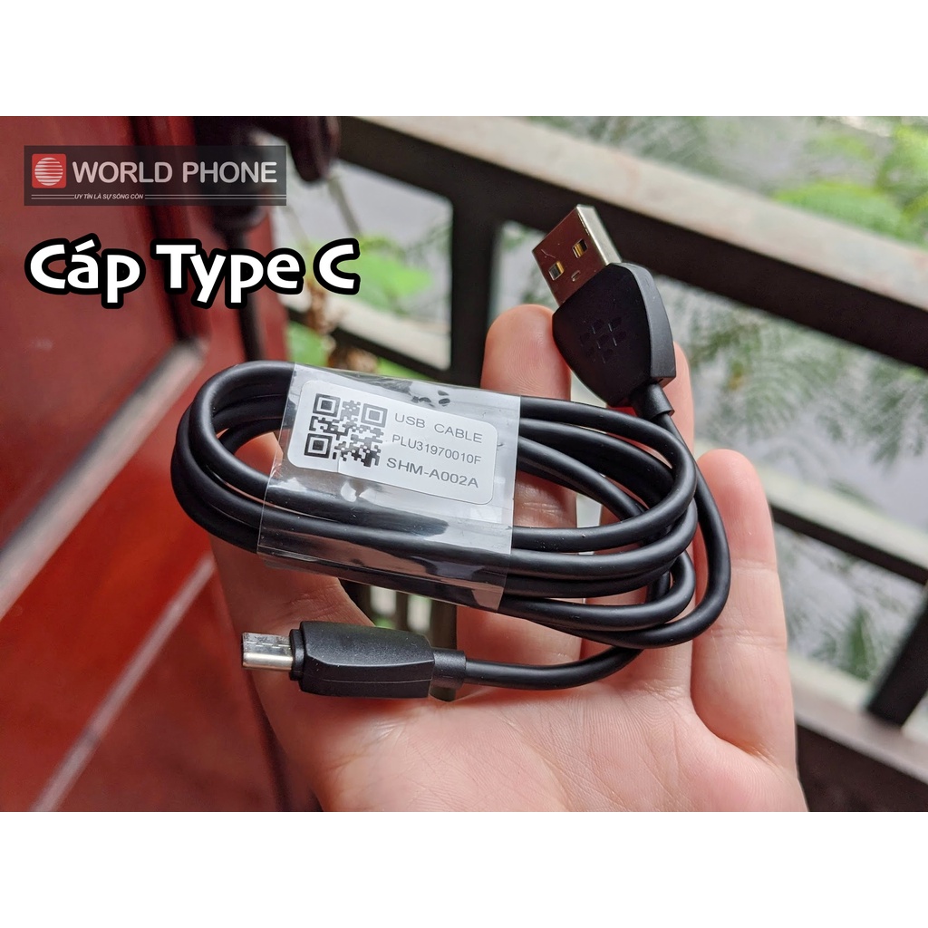 Bộ cáp sạc nhanh 18W Blackberry chính hãng, Sạc BB Key2, Keyone, Motion, Evolve X