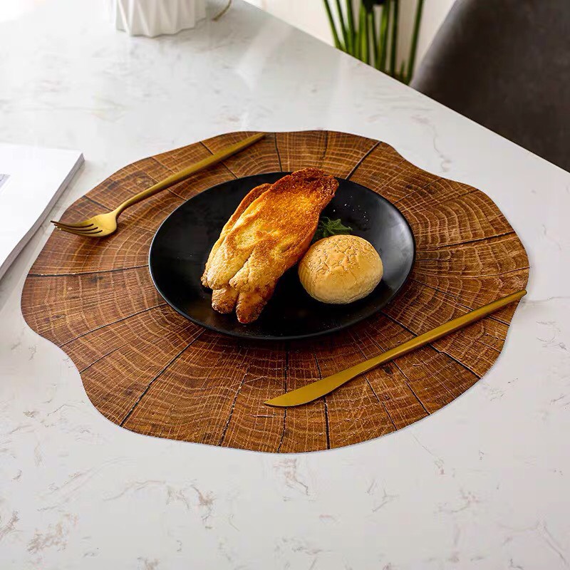 Tấm lót bàn ăn, lót lọ hoa, placemat, nhựa dẻo, đường kính 38cm, xinh, rẻ, tiện lợi