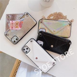 Ốp điện thoại họa tiết da rắn dạng túi đeo chéo thời trang cho iPhone 11 Pro Max X XS XR XSMax 8 7 6 6s Plus