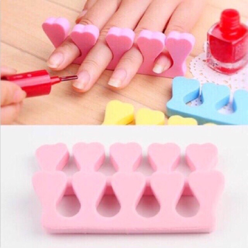 Kẹp tách ngón chân nail, miếng xốp tách ngón chân tay chống lem sơn khi làm móng