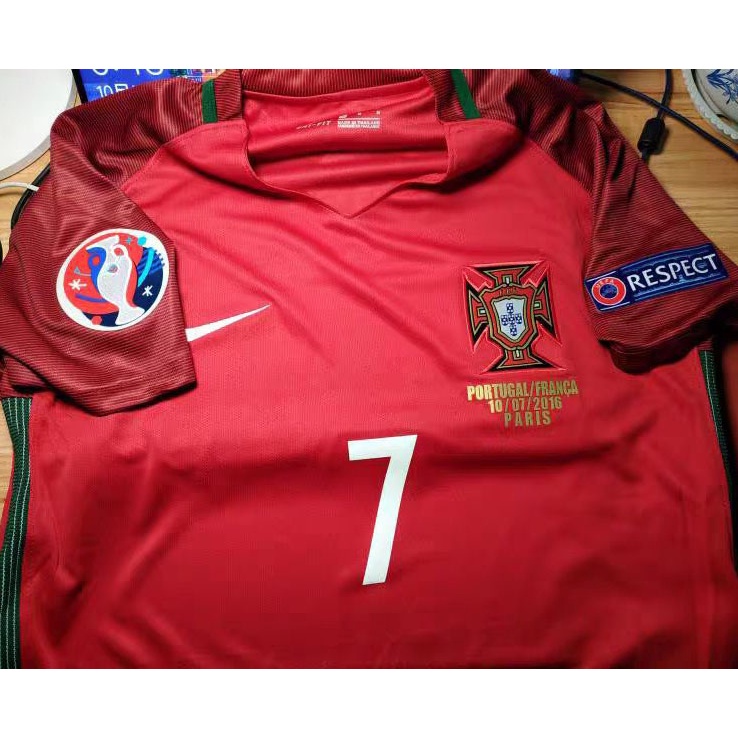 Áo Thun Bóng Đá Đội Tuyển Bồ Đào Nha Ronaldo 2002 2012 2016