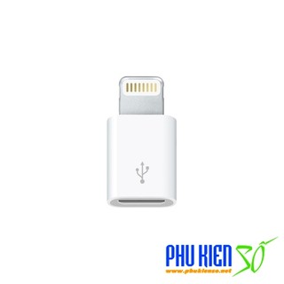 Đầu chuyển đổi từ Lightning IOS - USB to Lightning sang android Micro USB