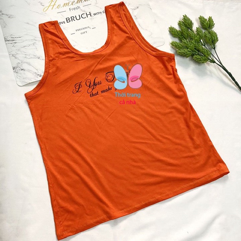 Áo Thun 3 lỗ bản to Cho Nữ Freesize từ 50-58kg thun lạnh 4 chiều mềm dày vừa mặc - AO28