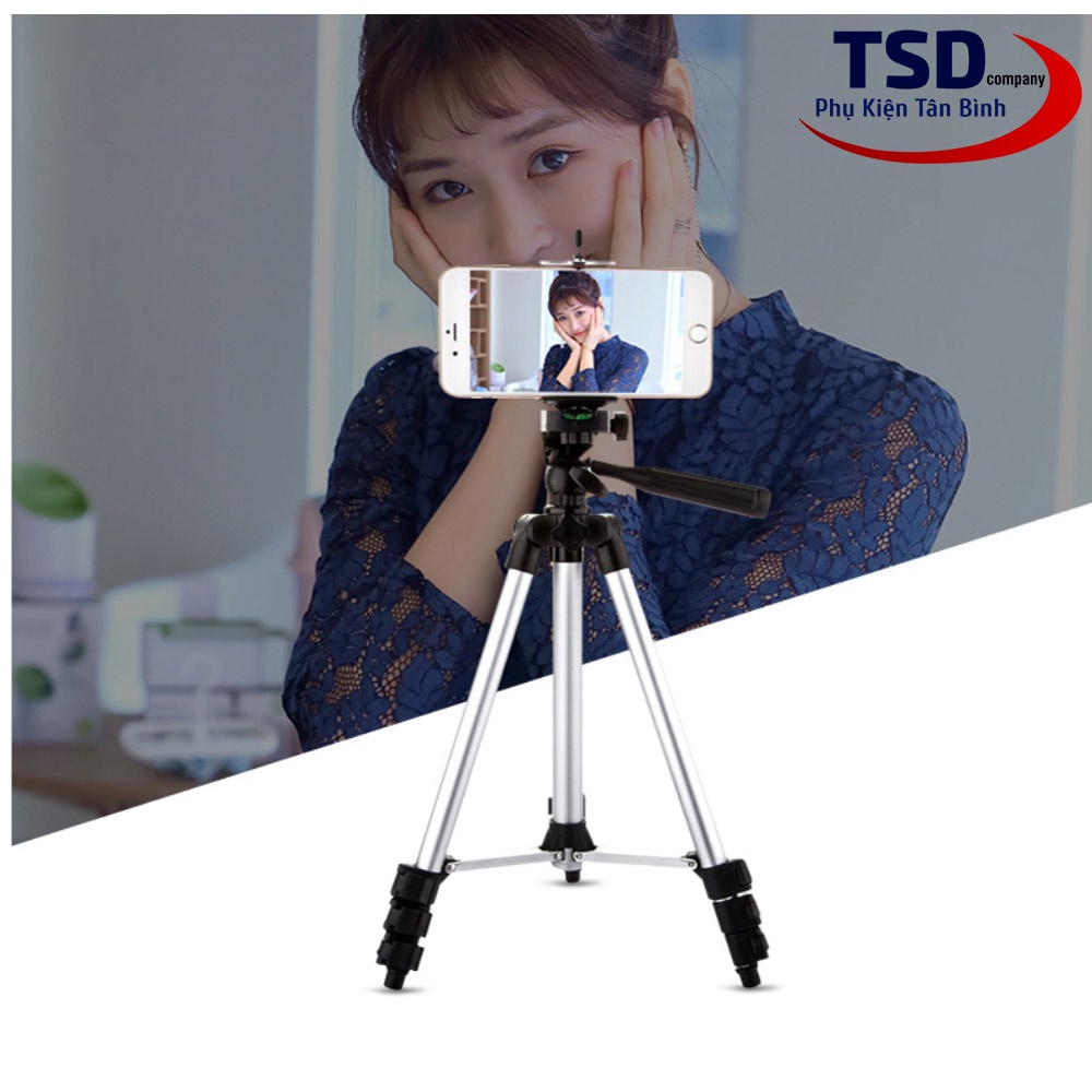 Combo Tripod Điện Thoại, Máy Ảnh TF 3110 Tặng Kẹp &amp; Remote