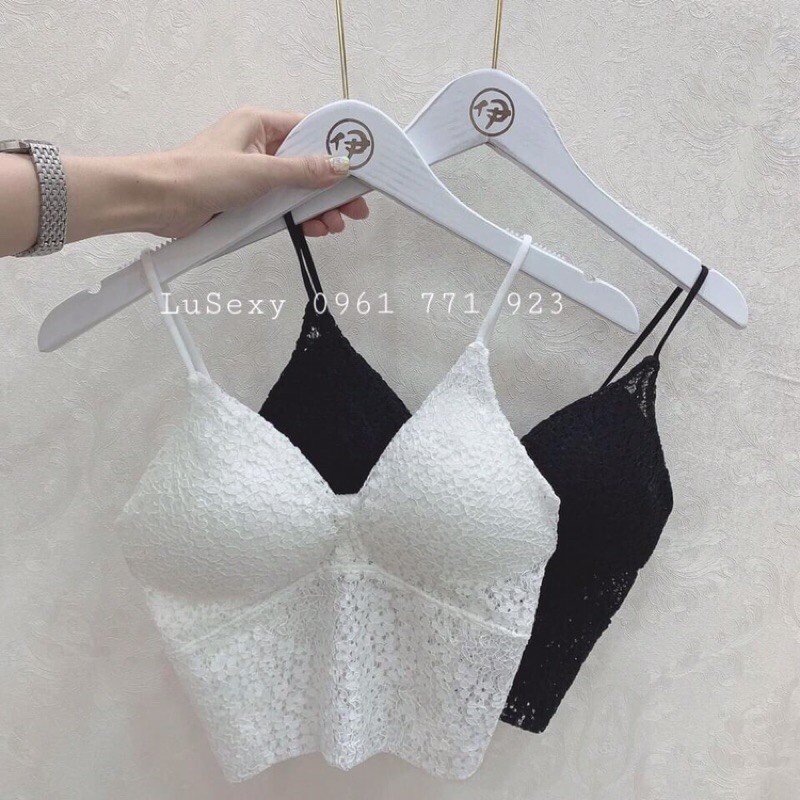 bralette màu trắng màu đen mặc với vest blazer Đẹp, bralette là gì hay áo lót không gọng bralette ibasic house