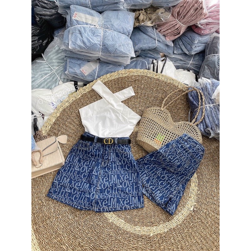 QUẦN GIẢ VÁY JEAN HOẠ TIẾT | BigBuy360 - bigbuy360.vn