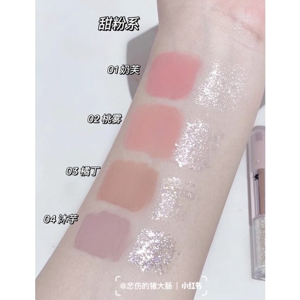 Phấn mắt dạng lỏng Hyntoor 2 đầu có nhũ