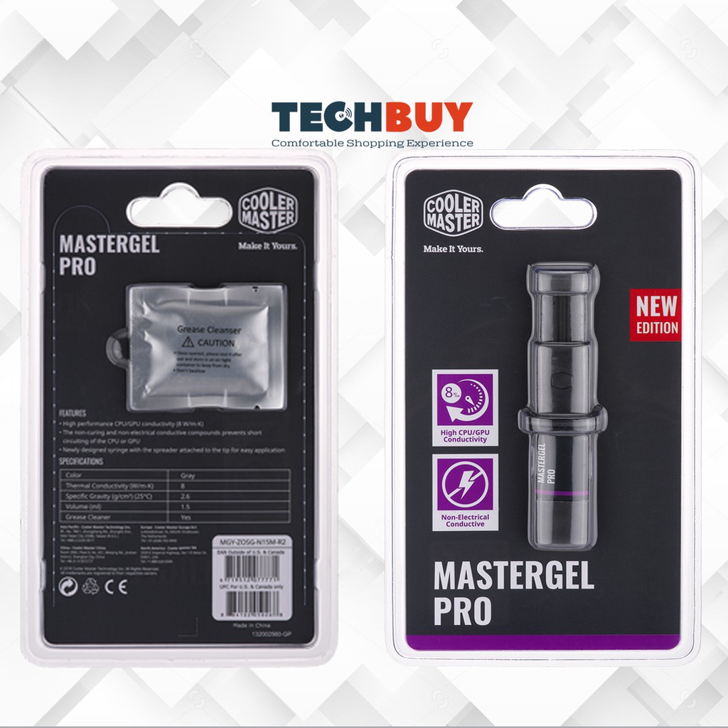 Keo tản nhiệt Cooler Master MasterGel Regular I Kem tản nhiệt CM Master Gel  Regular I HIGH PERFORMANCE THERMAL GREASE