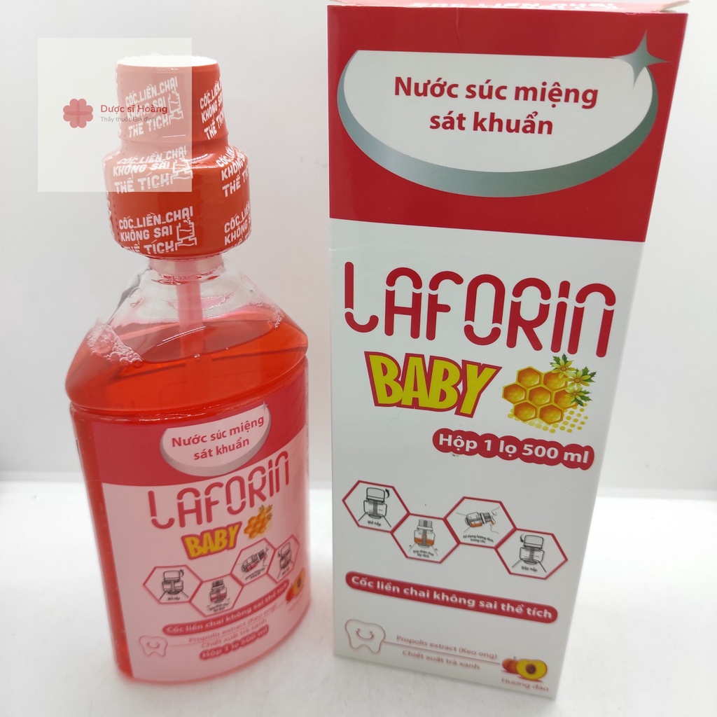 Nước Súc Miệng Cho Trẻ Em Laforin Baby chai 500ml