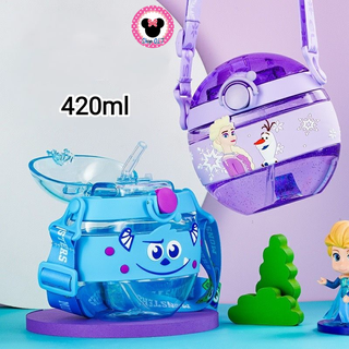 Bình nước hãng DISNEY . Bình tròn siêu đẹp cho Bé , có ống hút và dây đeo [Ảnh thật ,Hàng sẵn]