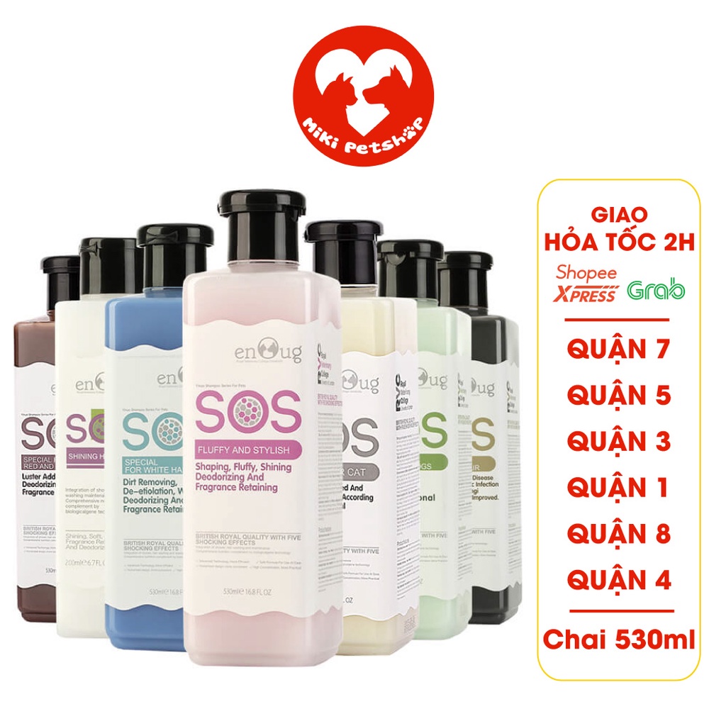 Sữa Tắm Cho Chó Mèo Sữa Tắm SOS Chai 530ml Đủ Loại - Miki Petshop