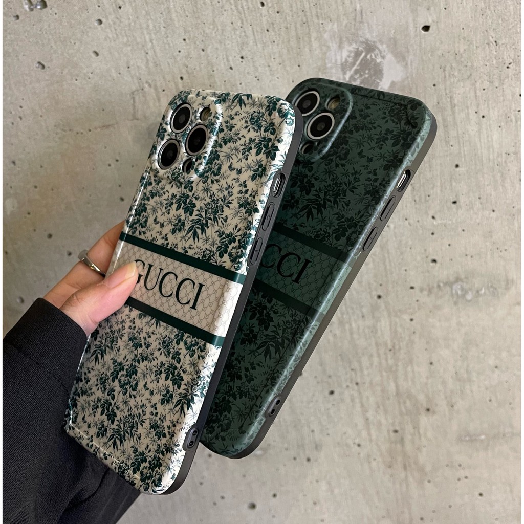GUCCI Ốp Điện Thoại Mềm Họa Tiết Hoa Thời Trang Cho Iphone 7plus / 8plus x / xs Xsmax 11 11Pro 11Promax 12 12 12Pro 12Promax 13 13pro 13promax
