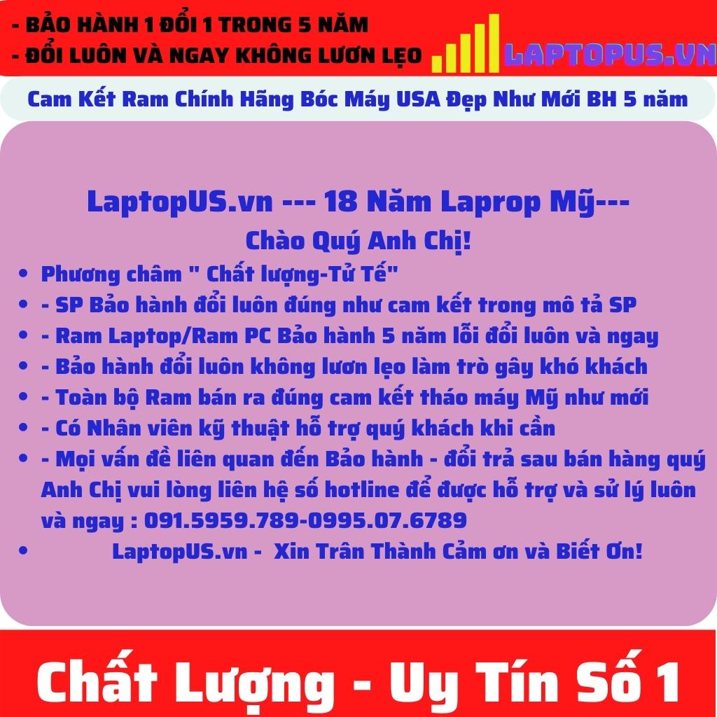 Ram DDR4 Laptop 4Gb bus 2133,2400,2666,3200MHz Samsung- và nhiều thương hiệu khác tháo máy Mỹ giao ngẫu nhiên, BH 5 năm