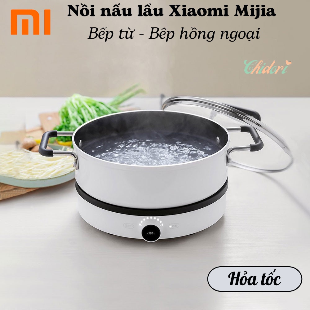 HỎA TỐC - Nồi nấu lẩu Xiaomi Mijia dùng cho bếp điện từ - Bếp hồng ngoại - Induction Cooker (FullBox Chính Hãng)