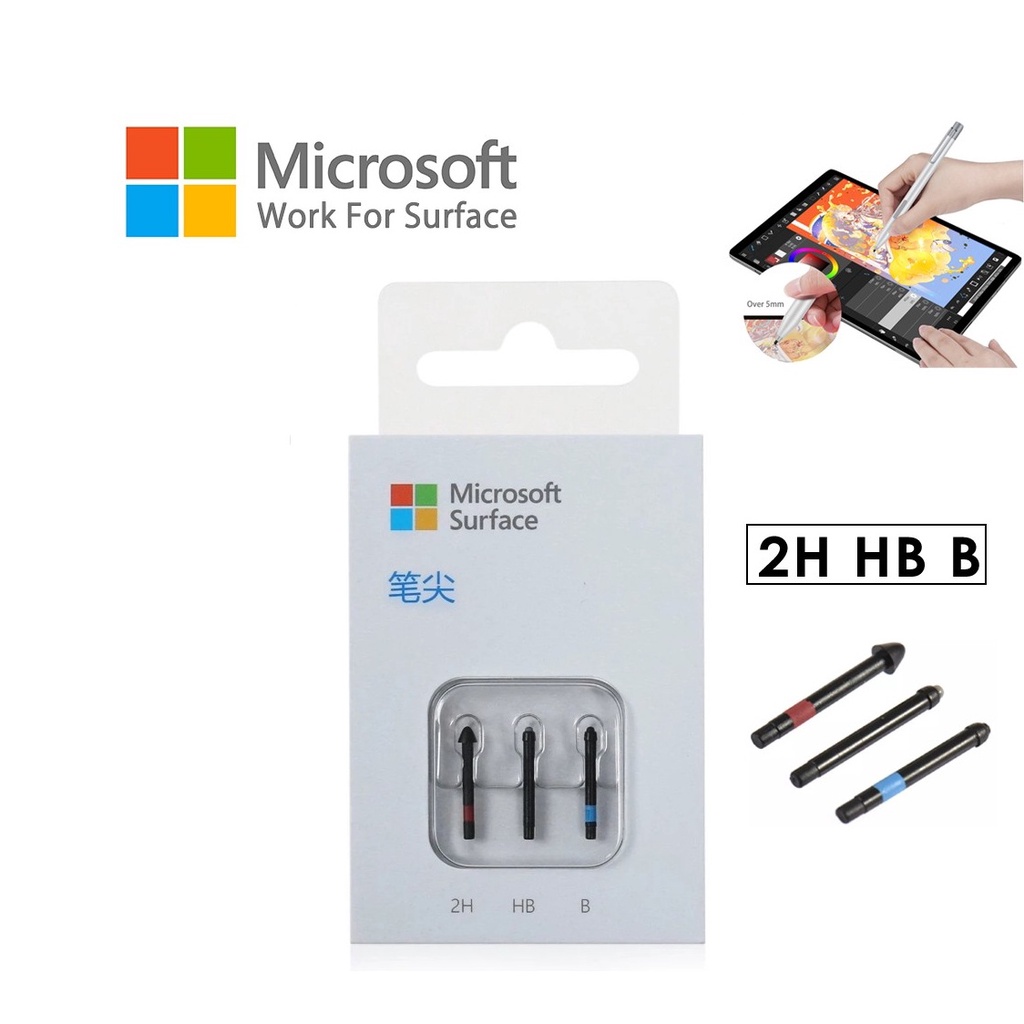 Bút cảm ứng Thay thế Bộ mẹo Microsoft Surface Ngòi cho Microsoft Surface Pro 4 5 6 7 Go Book Máy tính xách tay bút cảm ứng