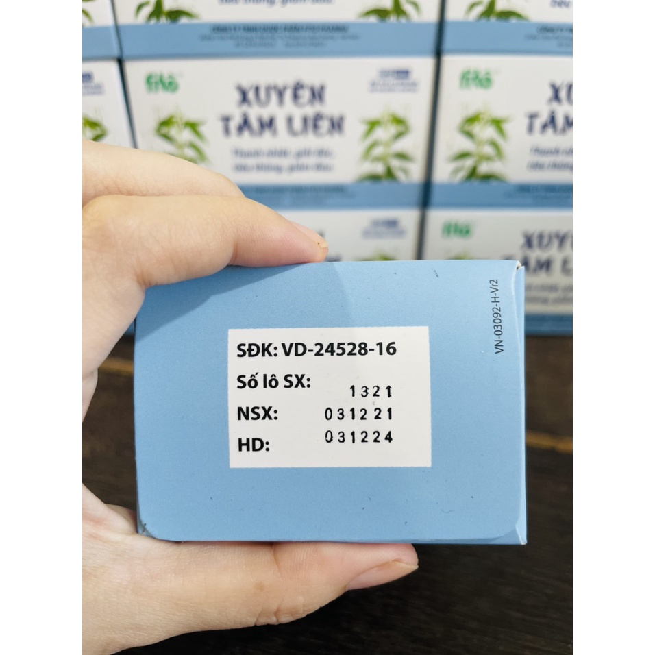 Viên uống Xuyên Tâm Liên FITO hộp 100 viên, giảm ho, đau rát họng, khan tiếng, long đờm - OriDrugs