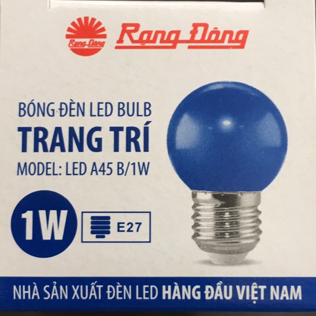 Bóng đèn LED BULB tròn 1W Rạng Đông