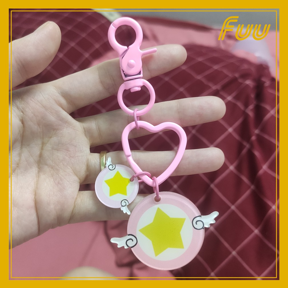 (Đọc kĩ mô tả) Móc chìa khóa Sakura Thủ Lĩnh Thẻ Bài (Cardcaptor Sakura) mẫu 2
