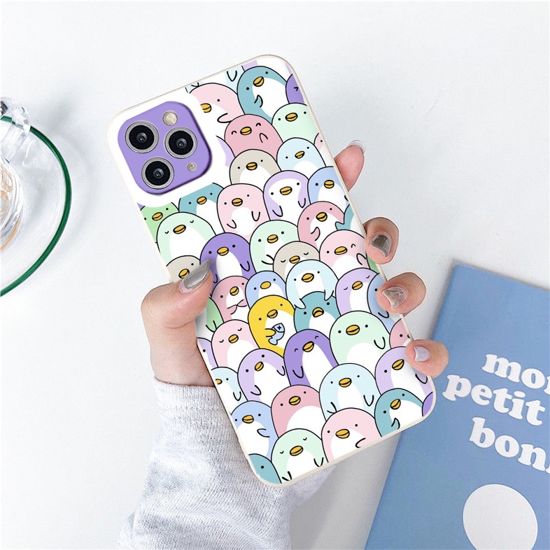 Ốp iphone - Ốp lưng iphone cạnh vuông viền camera cánh cụt mini dành cho ip 6 đến 14promax - ng110