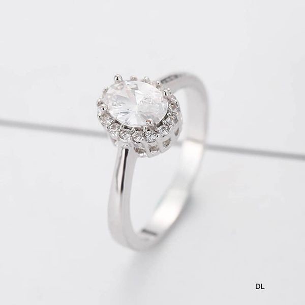 Nhẫn bạc nữ mặt gắn đá trắng kiểu dáng mới sang trọng mã N0165 - Bạc Bibi