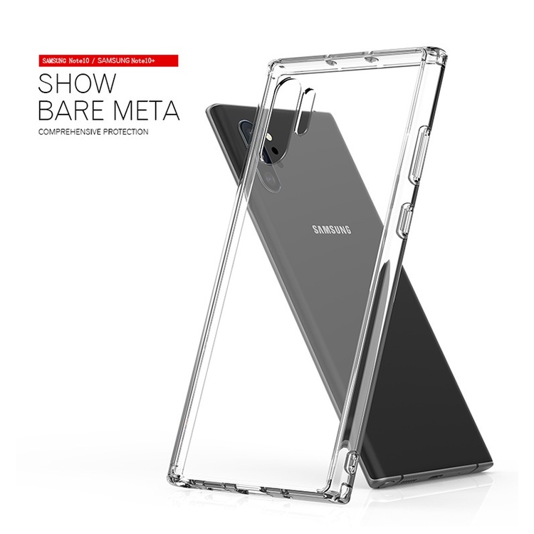 Ốp chống sốc Samsung Note 10 Plus hãng Likgus chất liệu trong suốt chống ố