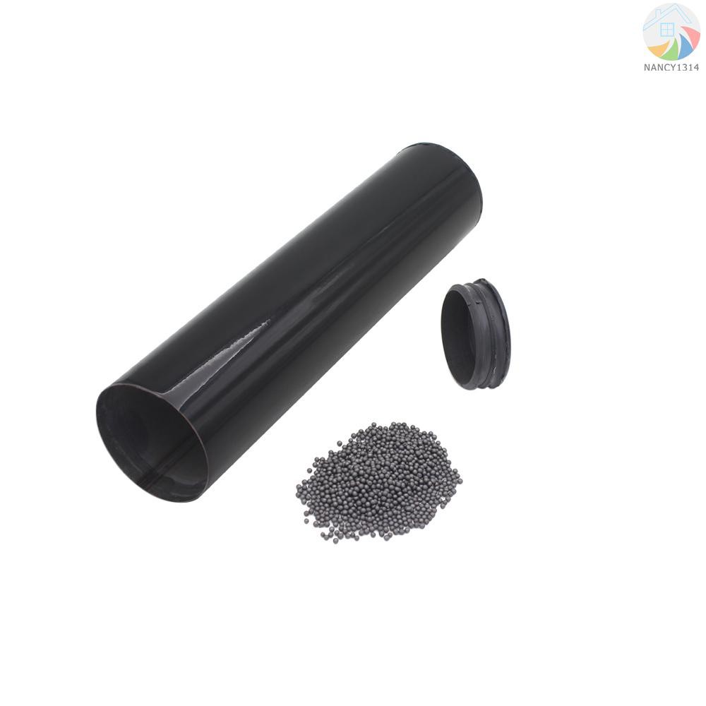 ♫Professional Stainless Steel Cylinder Sand Shaker Rhythm Musical Instruments Metal Hand Percussion Black