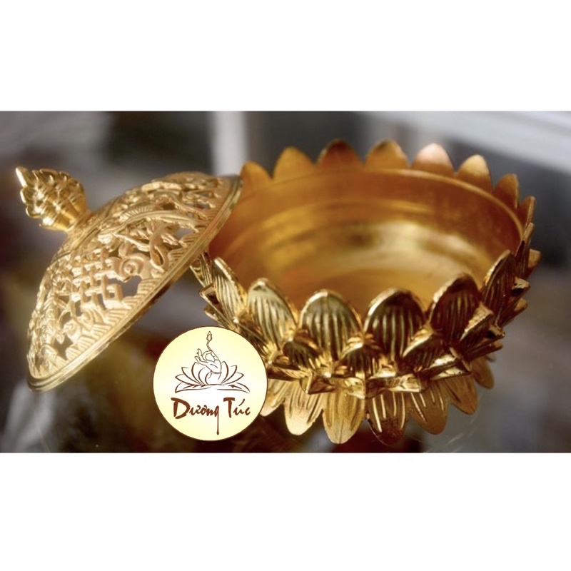 Lư xông trầm hương hoa sen- bằng hợp kim