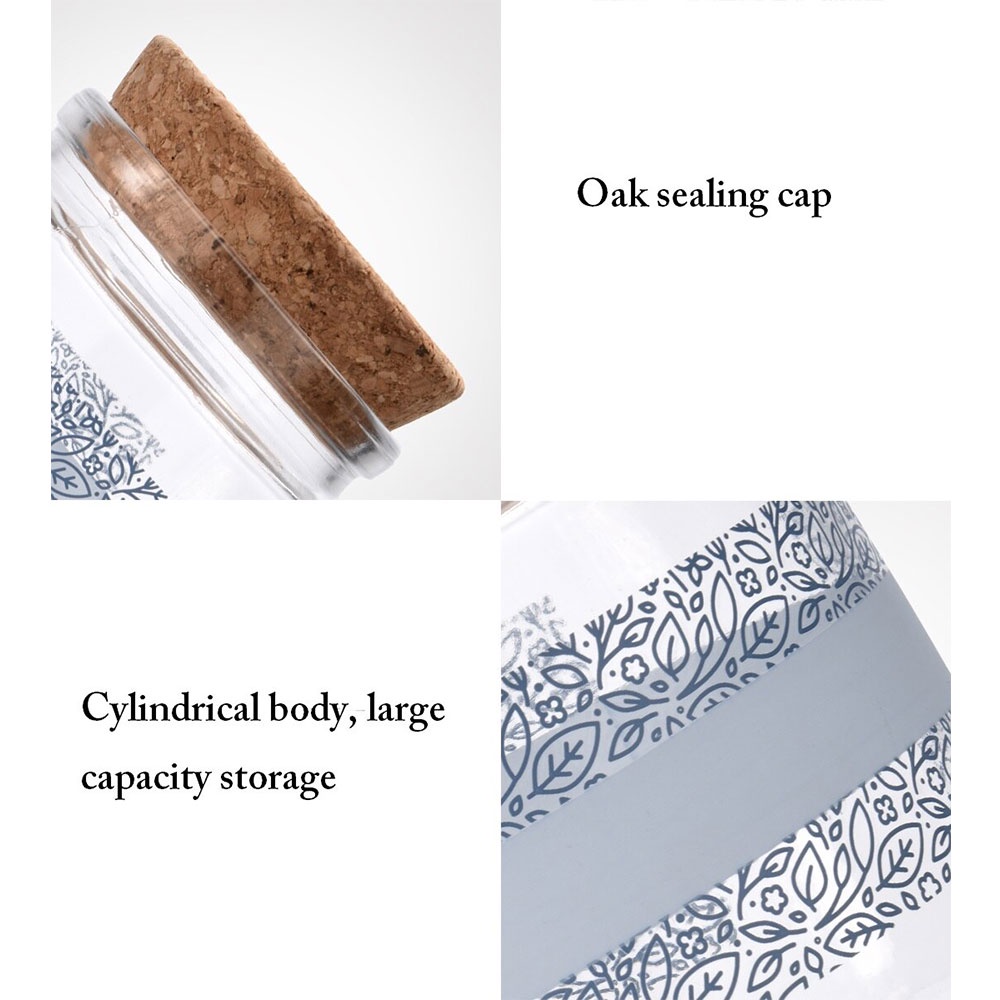 Hũ Thủy Tinh 850ml Có Nắp Đậy Đựng Thực Phẩm Khô / Kẹo / Thực Phẩm Kiểu Dáng Đơn Giản