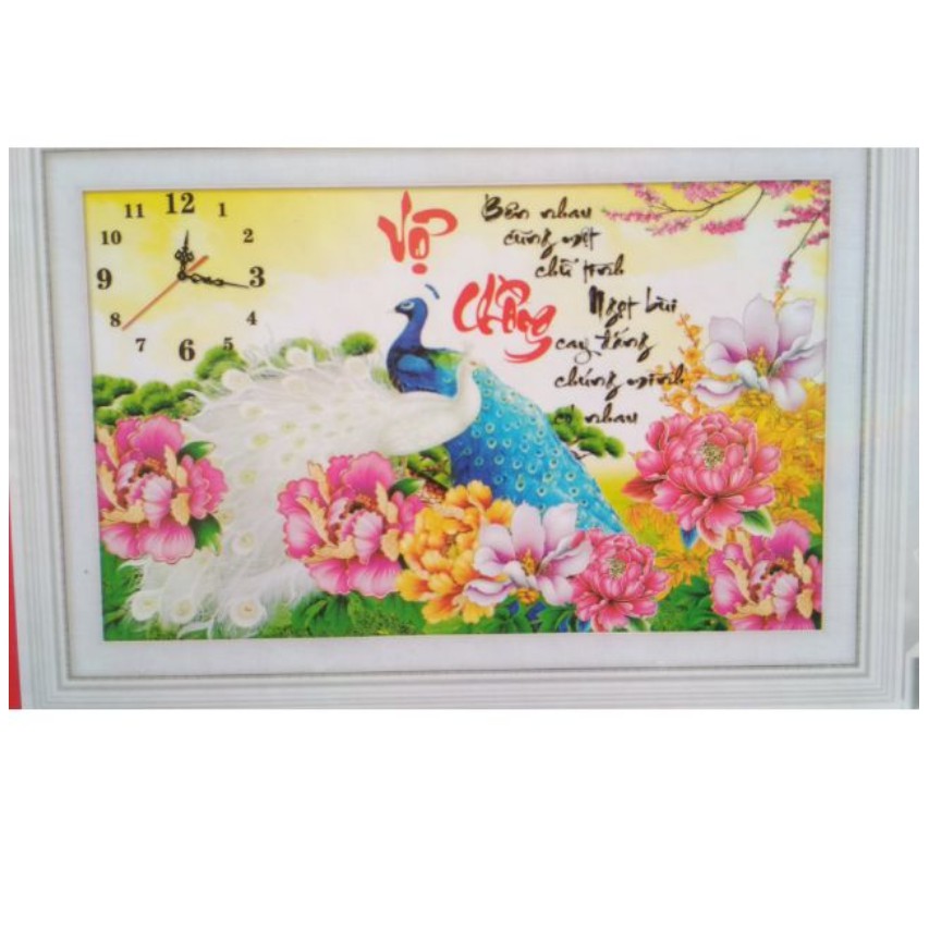 Tranh Đính Đá VỢ CHỒNG (ĐÁ ABC CAO CẤP). Kích Thước: 70cm x 50cm | BigBuy360 - bigbuy360.vn