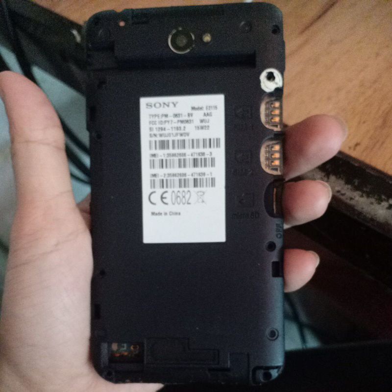 Xác điện thoại sony E4 hư màn hình