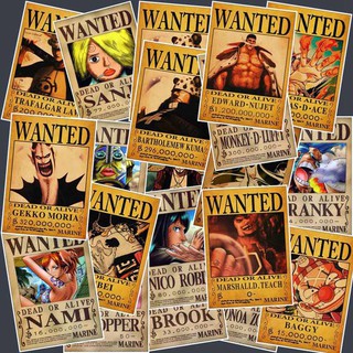 Set 25 Nhãn Dán Trang Trí Hình ONE PIECE