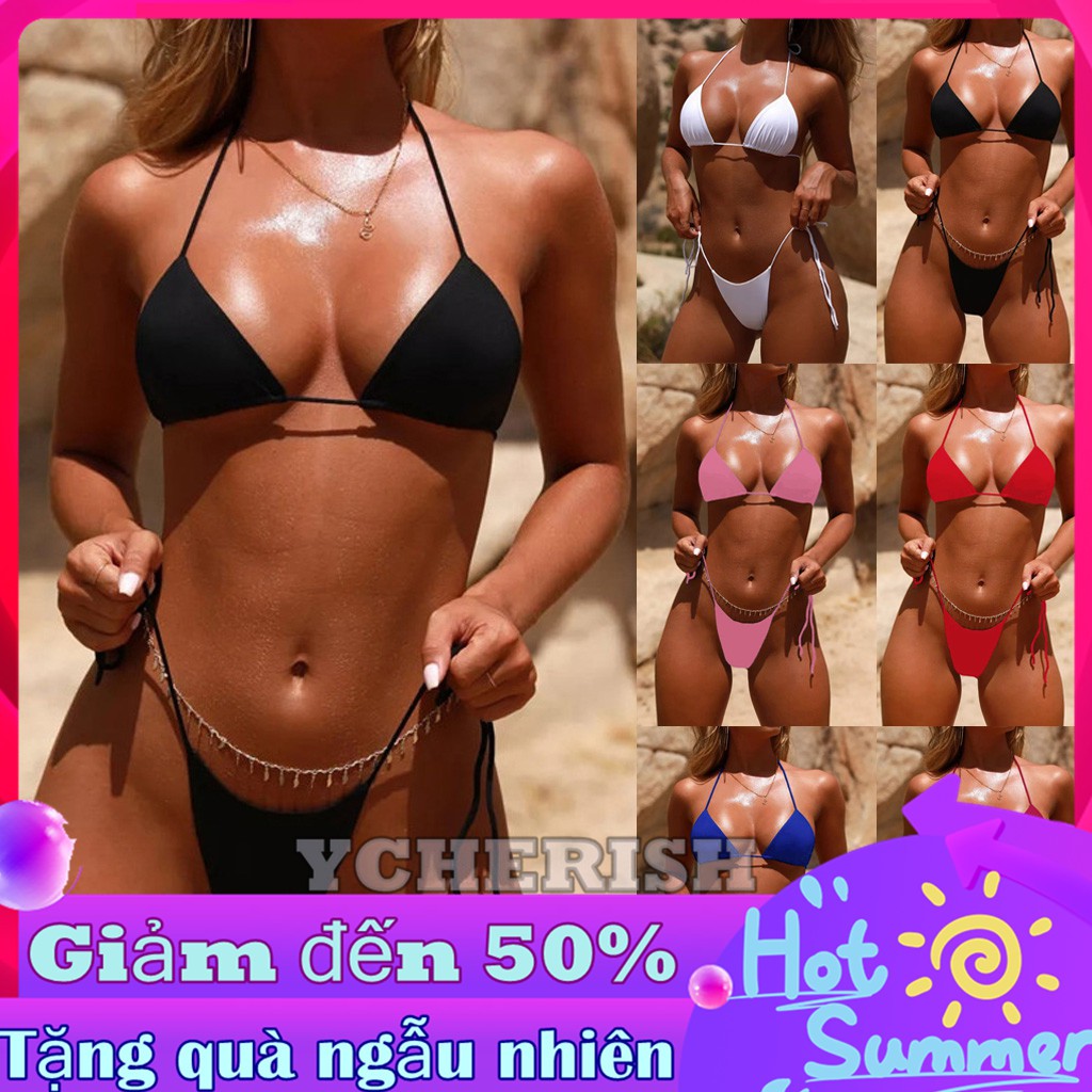 Bộ bikini thời trang phong cách Brazil có đệm nâng cho nữ