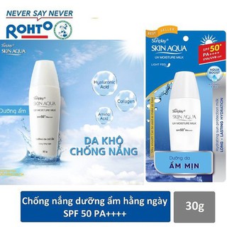 Sữa Chống Nắng Dưỡng Da Giữ Ẩm - Sunplay Skin Aqua UV Moisture Milk 30g kem chống nắng nắp trắng