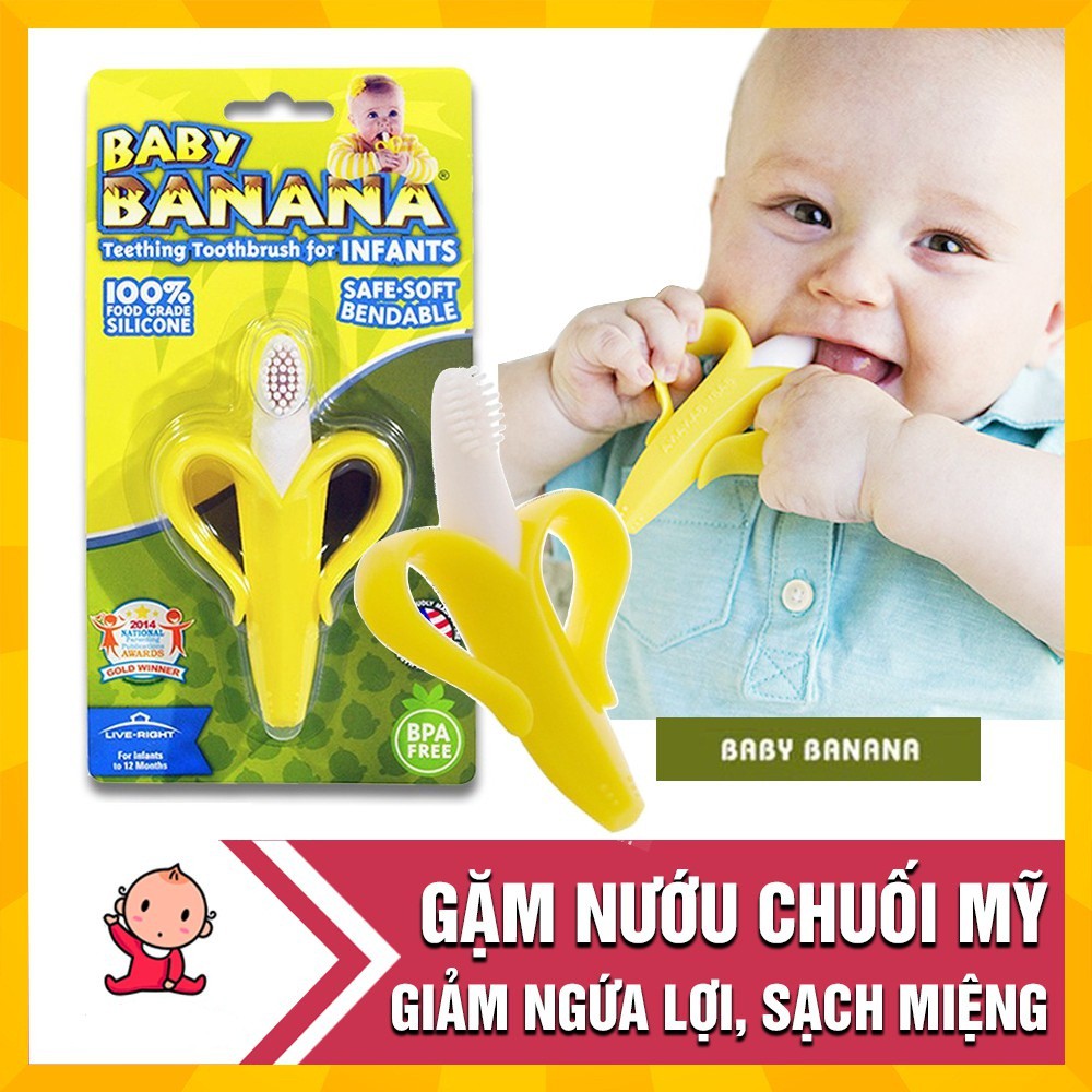 [GIÁ HỦY DIỆT] Gặm nướu Hươu và gặm Chuối Silicon Baby Banana